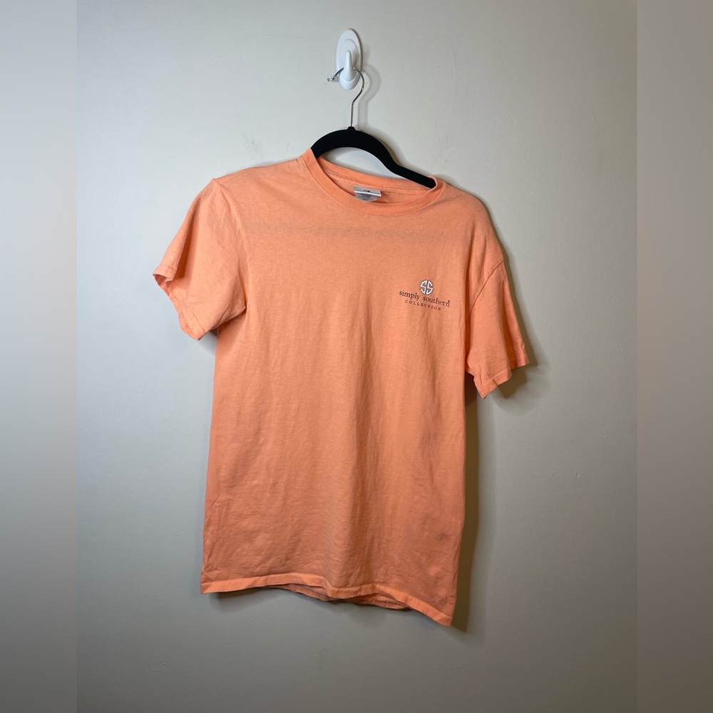 Simply Southern Orange Animal Print Love West Virginia T Shirt